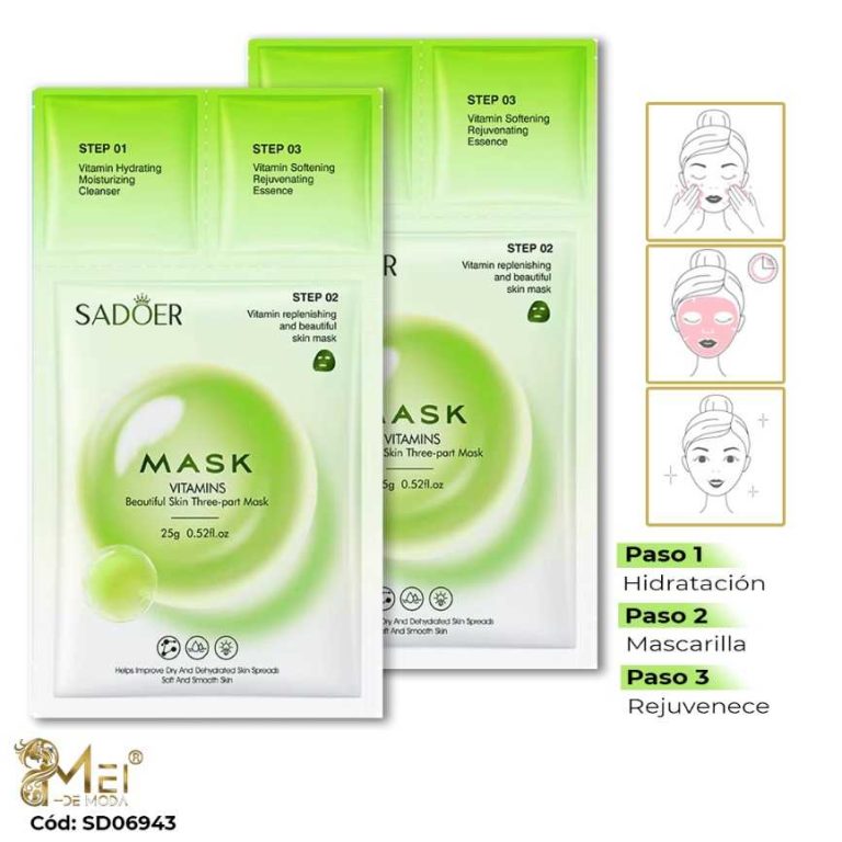 Mascarilla Facial 3 pasos  10 unidad x2600