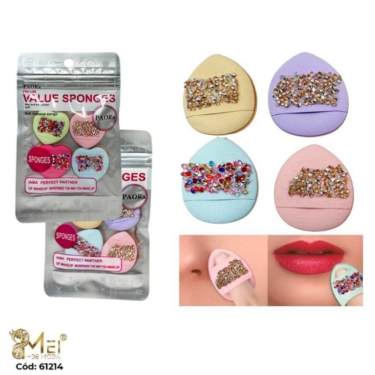 Esponja con Diamante 4 pcs 2 UNIDAD
