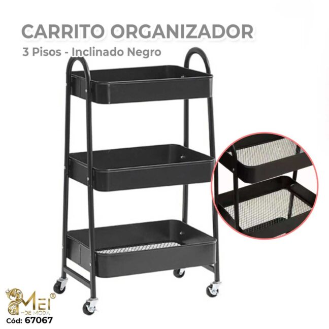 Carro en forma tres capas negro
