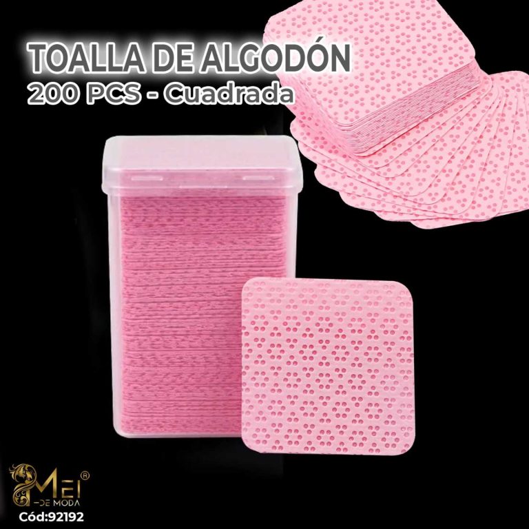 Algodón sin Pelusa Cuadrado 200 pcs