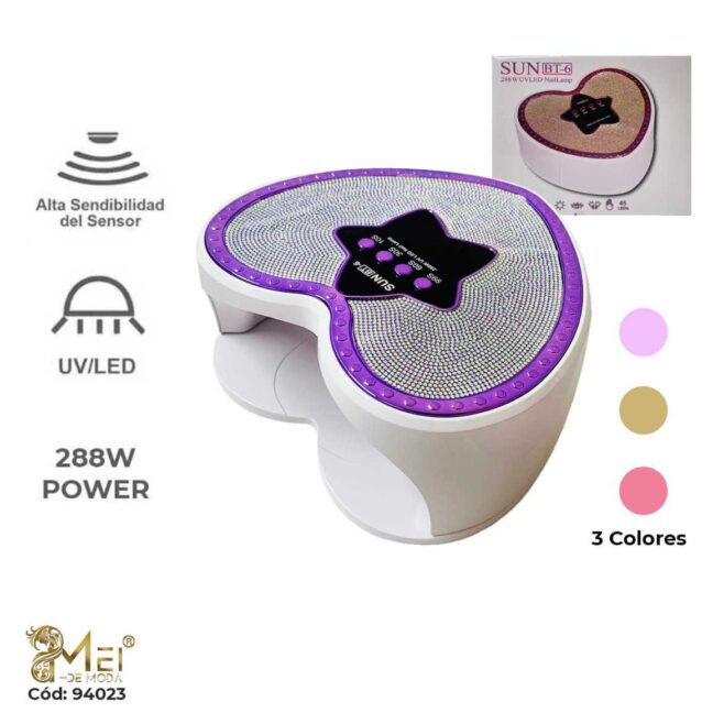 Lámpara de Uñas SUNBT-6 288W