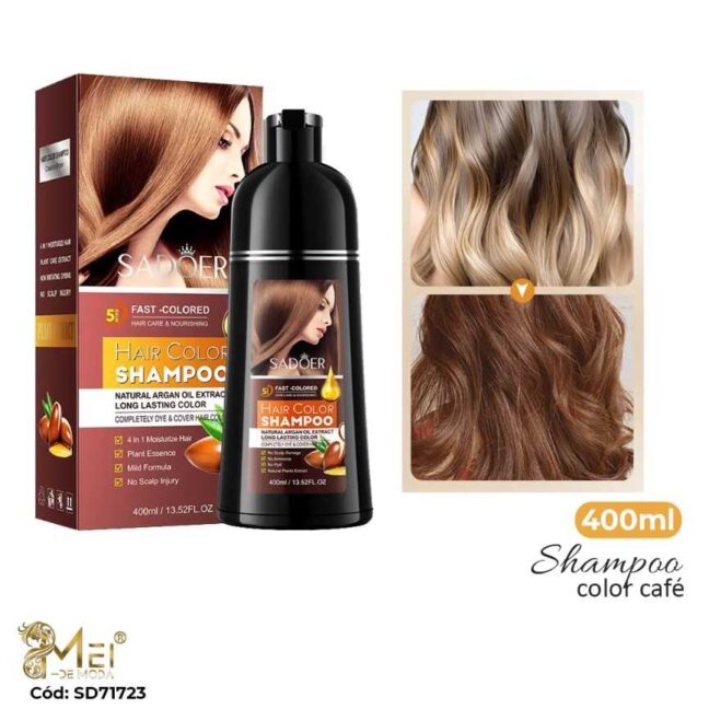 Shampoo Colorante Castaño 400 ml