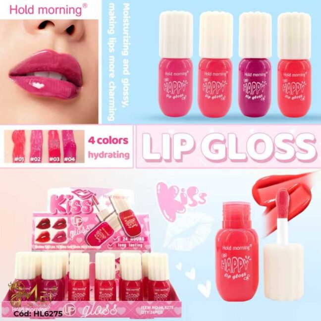 Brillo de Labios 4 colores 24 UNID