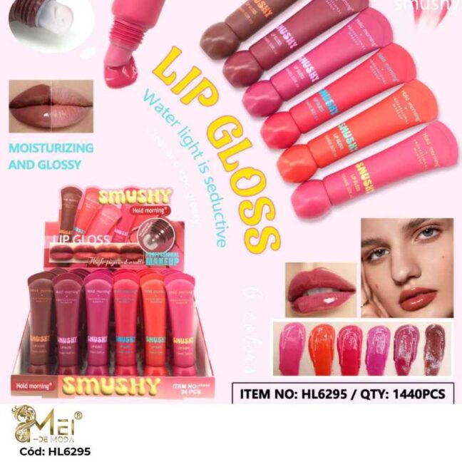Lip Gloss 6 Colores 24 UNID