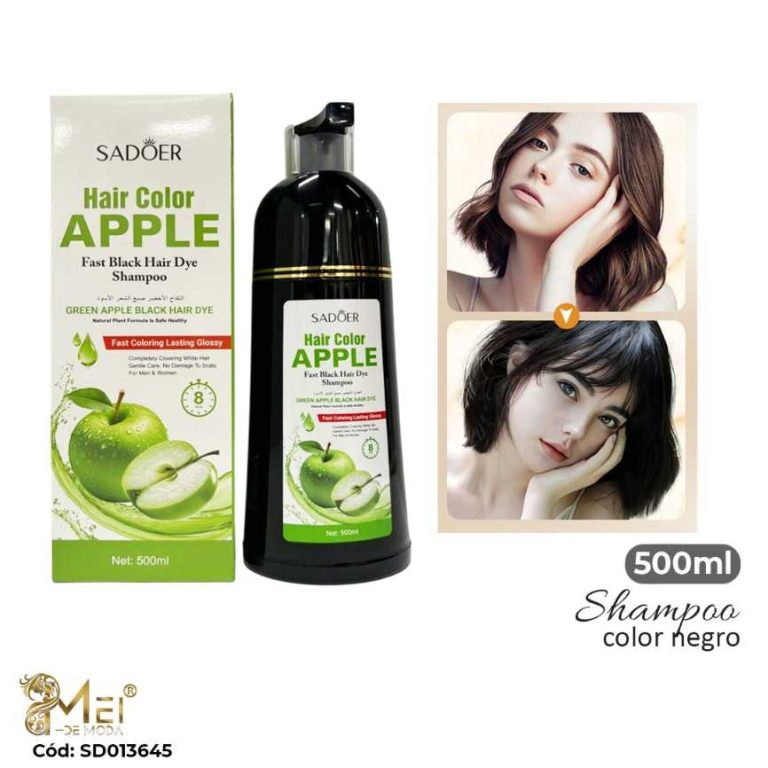 Shampoo Colorante Negro Manzana 500ml