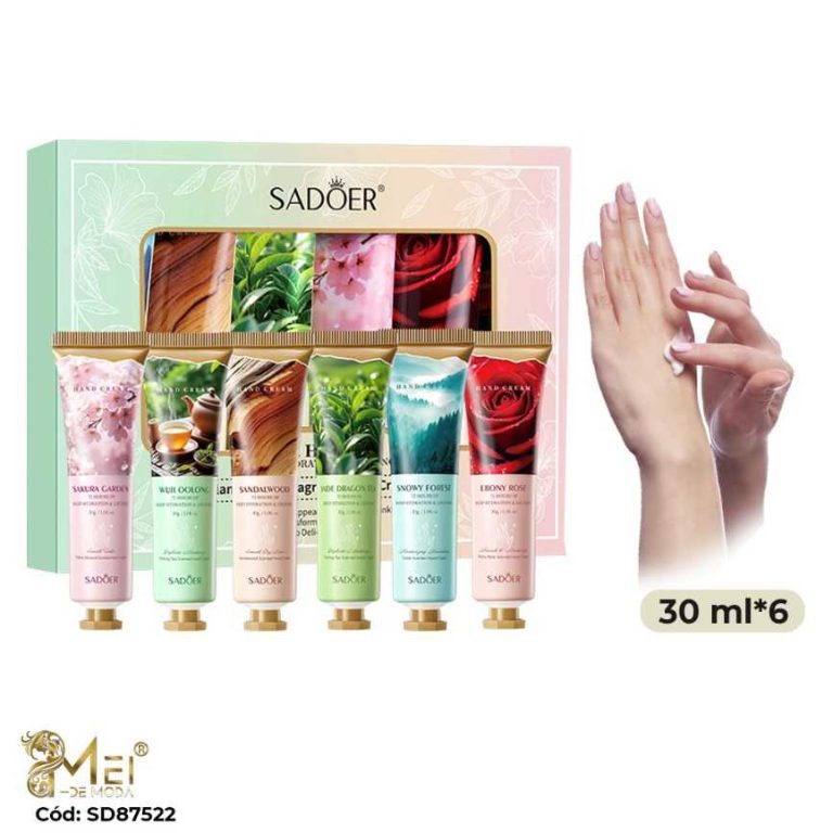 Crema para Manos 30ml 6 pcs