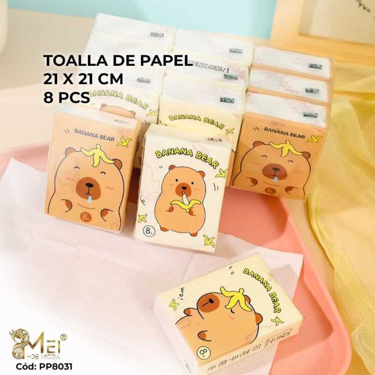 Toalla de Papel 8pcs 210*210mm