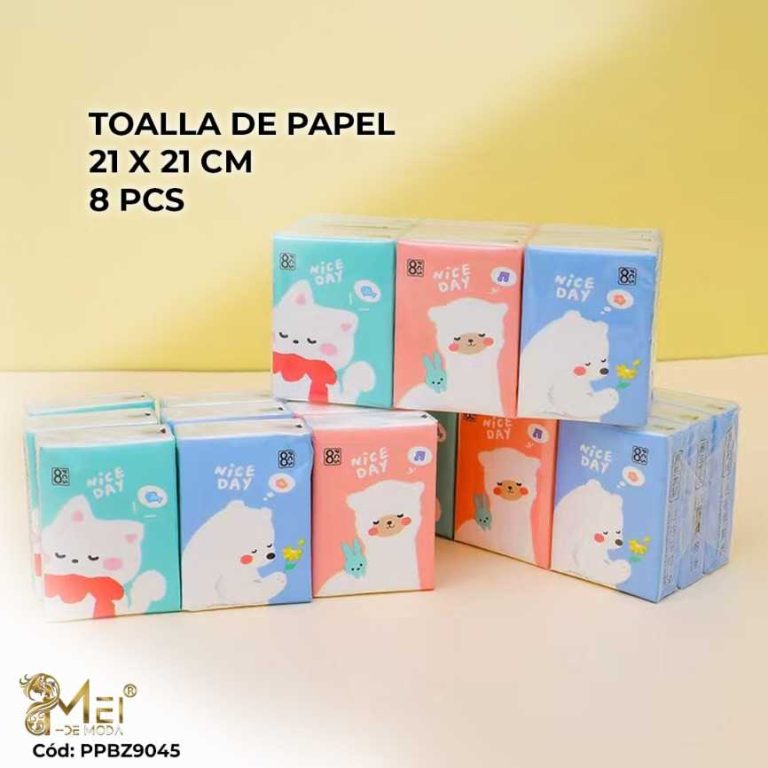 Toalla de Papel 8pcs 210*210mm