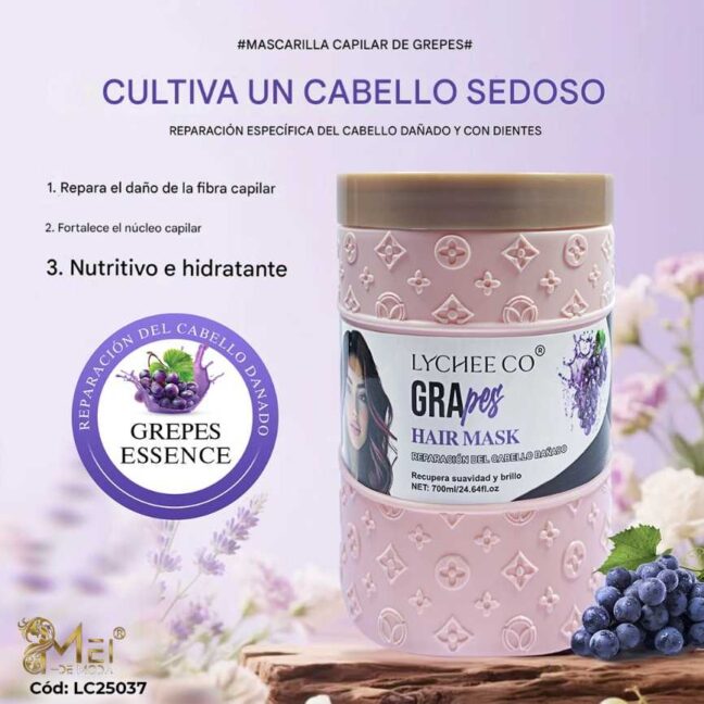 Mascarilla Capilar Uvas 700 m