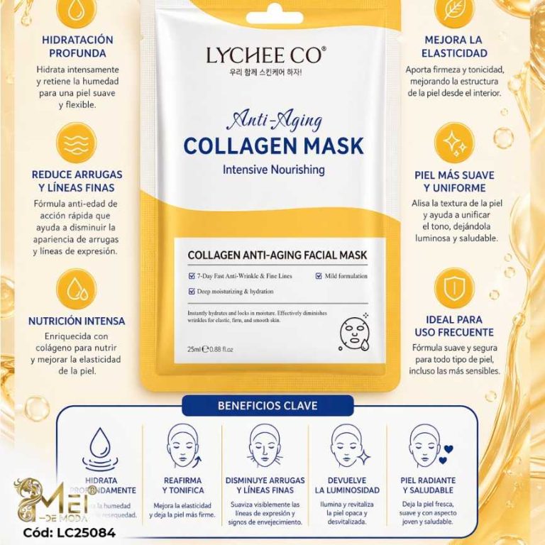 Mascarilla Facial Colágeno 10 unidades