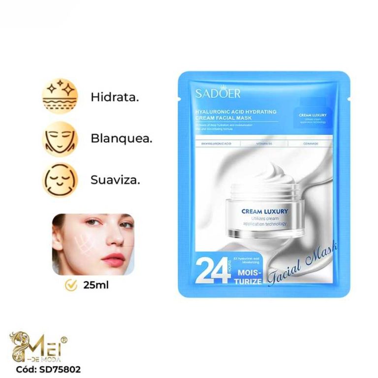 Mascarilla Facial Ácido Hialurónico 10 unidades
