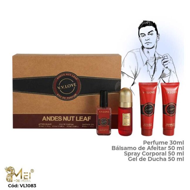 Set de perfume Hombre 4 pcs ANDES NUT LEAF