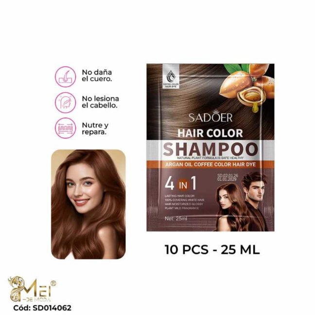 Sachet Shampoo Tinte Café 25ml*10pcs