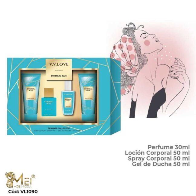 Set de perfume Mujer 4 pcs ETHEREAL BLUE