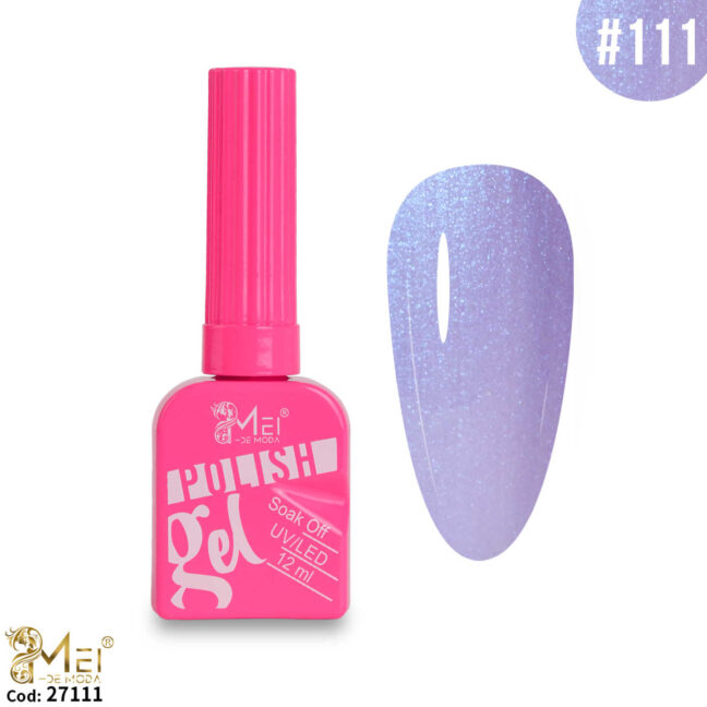 Esmalte Gel Polish Glitter 12ml #111