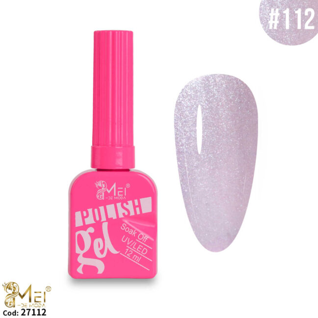 Esmalte Gel Polish Glitter 12ml #112