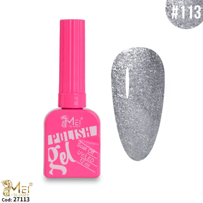 Esmalte Gel Polish Glitter 12ml #113