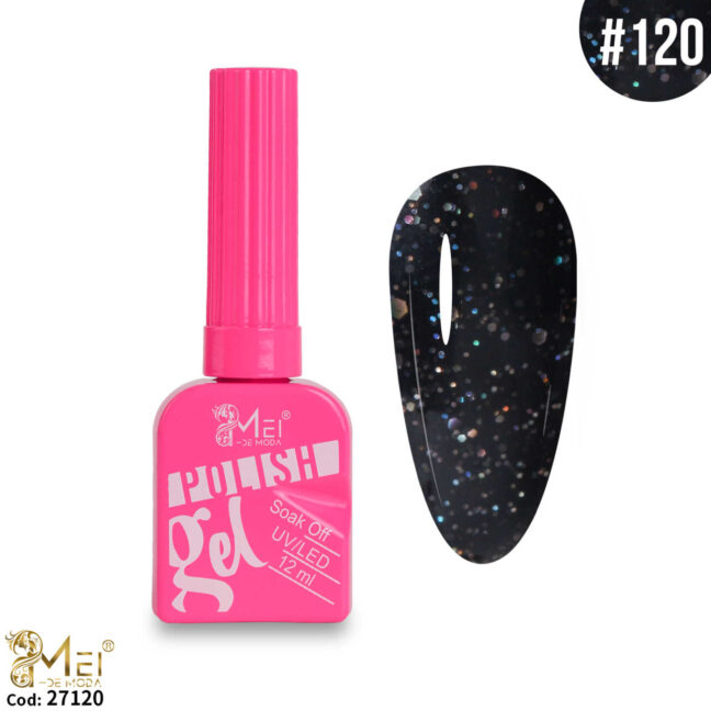 Esmalte Gel Polish Glitter 12ml #120