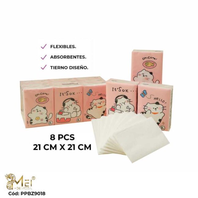 Toalla de Papel 8pcs 210*210mm