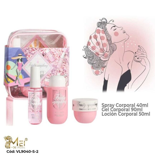 Set de Spray Corporal Mujer 3 pcs  fruity