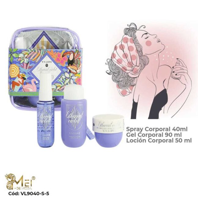 Set de Spray Corporal Mujer 3 pcs VIOLET