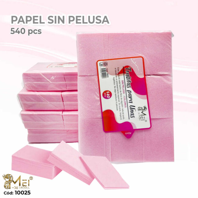 Papel sin Pelusa Rosado 540PCS