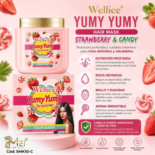 Mascarilla para Cabello 500gr strawberry y candy
