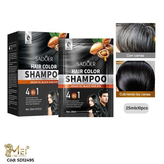 Shampoo Tinte Negro 25ml