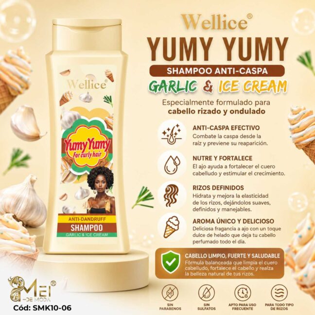 Shampoo para Cabello ajo y helado 400ml
