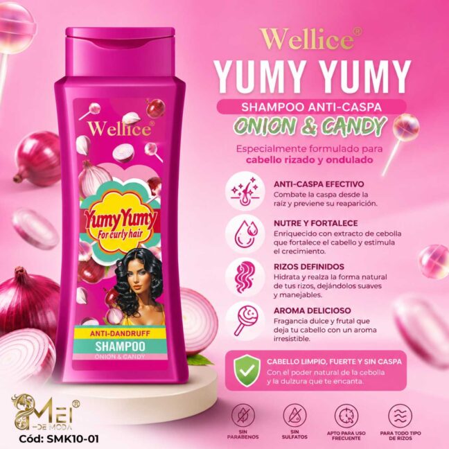Shampoo para Cabello 400ml  cebolla y caramelo