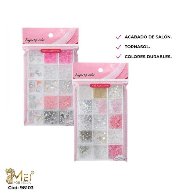 Cristales Surtidos para Uñas