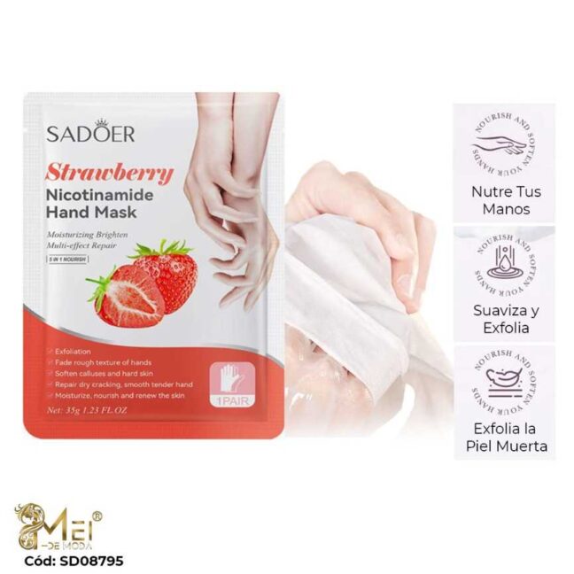 Mascarilla para Manos  Frutilla pack 15 unidad