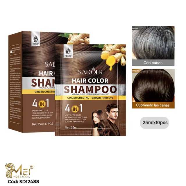 Shampoo Tinte Marrón 25m