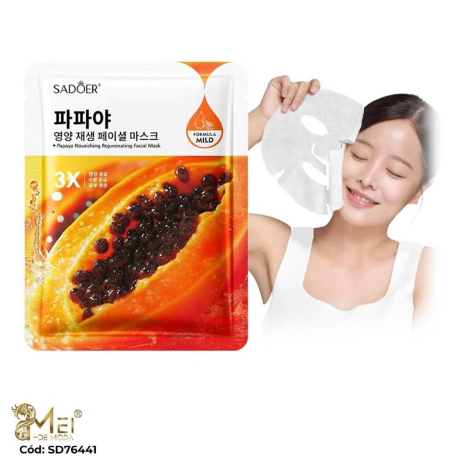 Mascarilla Facial Papaya pack10 unidades