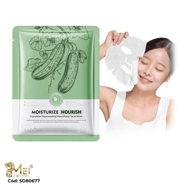 Mascarilla Facial Pepino pack de 10unidades