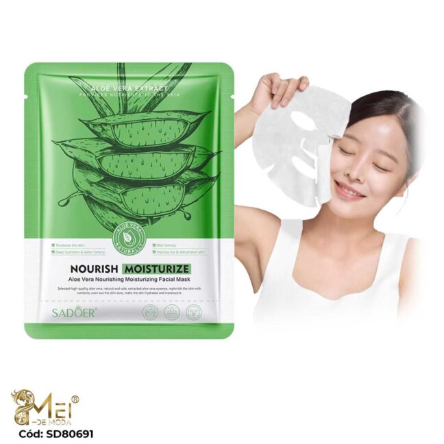 Mascarilla Facial Aloe pack de 10 unidades