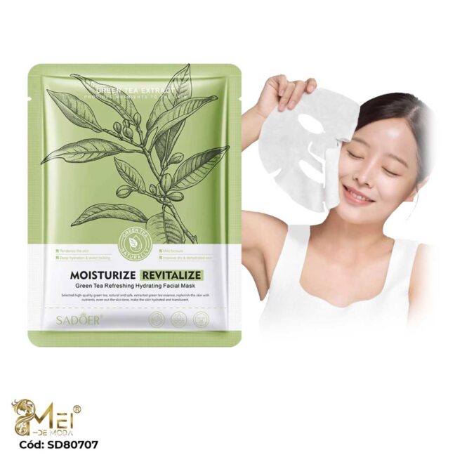 Mascarilla Facial Té Verde pack de 10 unidades