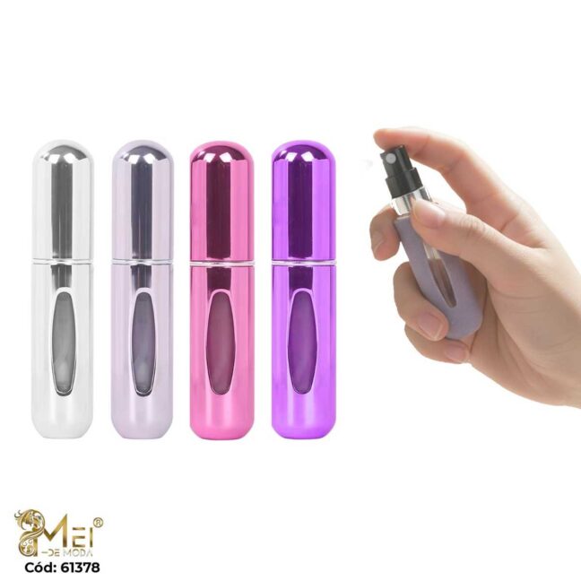 Mini Atomizador de Perfume Recargable para Viaje 12 UNIDADES