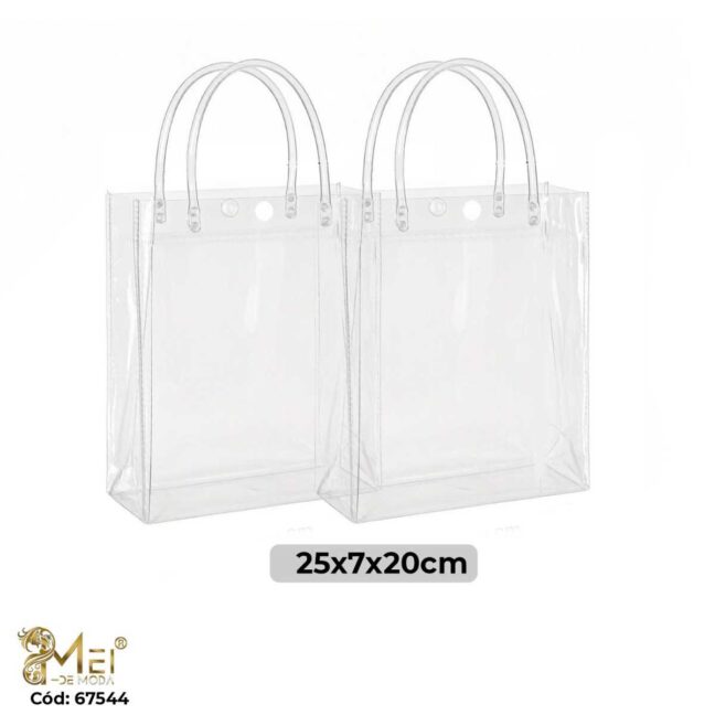 Bolsa de Regalo Transparente de PVC (25x7x20 cm)