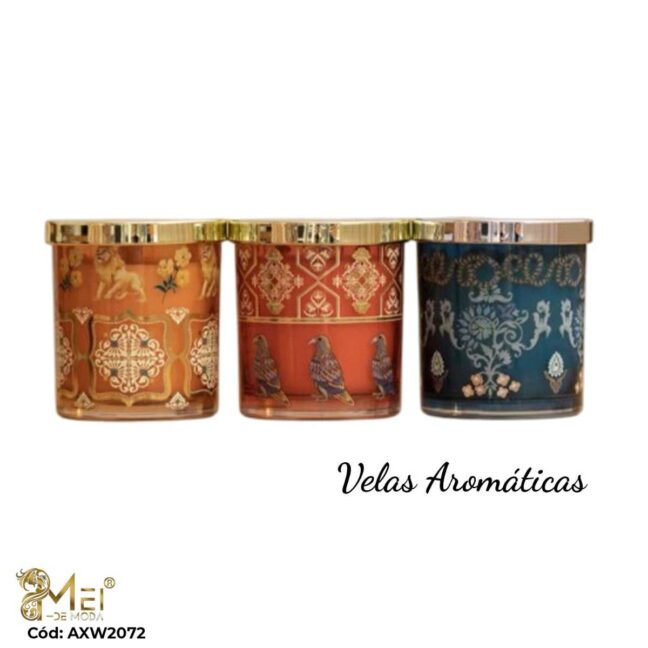 Velas aromáticas decorativas