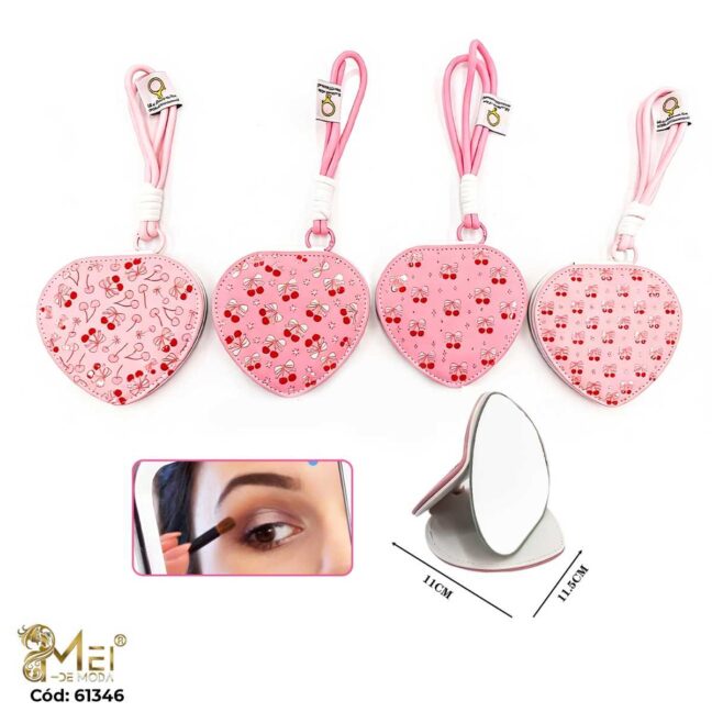 Espejo de Cartera Compacto Corazón